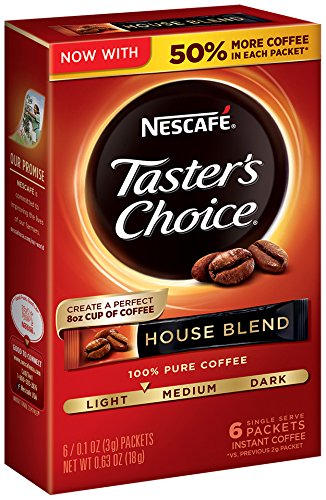 Product Cover Nescafe Taster's Choice Instant Coffee, House Blend, 0.63 Ounce (Pack of 12)