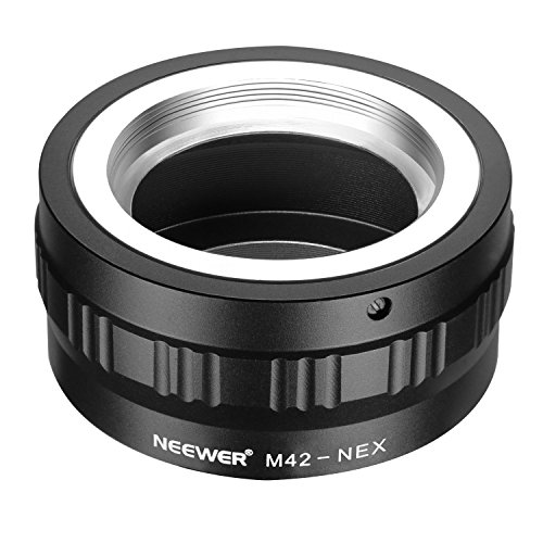 Product Cover Neewer Lens Mount Adapter for M42 Lens to Sony NEX E-Mount Camera,fits Sony A7 A7S/A7SII A7R/A7RII A7II A3000 A6000 A6300 NEX-3 NEX-3C NEX-5 NEX-5C NEX-5N NEX-5R NEX-6 NEX-7 NEX-VG10/20