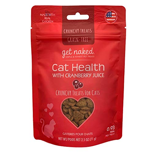 Product Cover Get Naked Urinary Health Crunchy Treats For Cats, Cranberries, (1 Pouch), 2.5 Oz