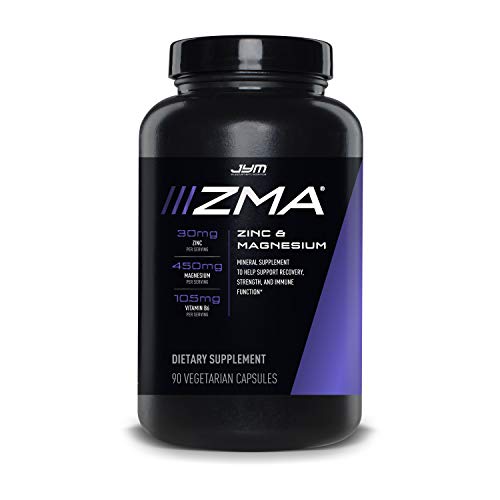 Product Cover ZMA JYM Zinc/Magnesium Capsules Supplement - Zinc, Magnesium and Vitamin B6 | JYM Supplemental Science | 90 Vegetarian Capsules