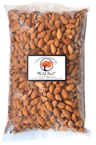 Product Cover Wild Soil Almonds - Distinct and Superior to Organic, Herbicide Free, Steam Pasteurized, Probiotic, Raw 3LB Bag