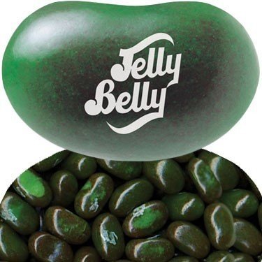 Product Cover FirstChoiceCandy Jelly Belly Watermelon Fresh Fruit Flavor Dark Green Jelly Beans 2 Pound Resealable Bag