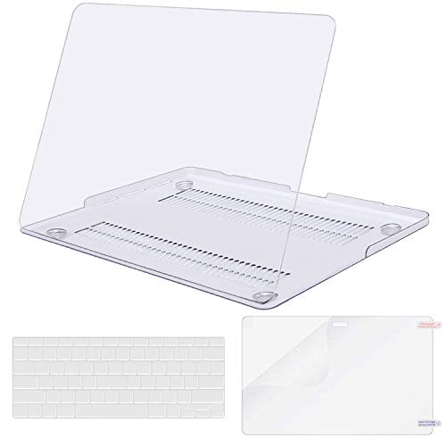 Product Cover MOSISO Case Only Compatible with Older Version MacBook Pro Retina 13 inch (Models: A1502 & A1425) (Release 2015 - end 2012), Plastic Hard Shell Case & Keyboard Cover & Screen Protector, Crystal Clear