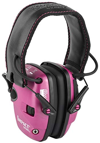 Product Cover Howard Leight by Honeywell Impact Sport Sound Amplification Electronic Shooting Earmuff, Pink (R-02523)