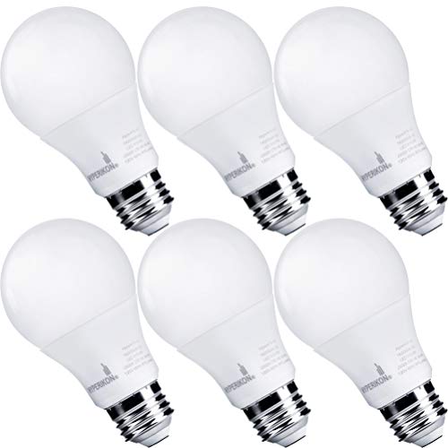 Product Cover Hyperikon LED Light Bulbs A19 60 Watt Equivalent LED Bulbs, 9W, 3000K, Non-Dimmable, 6 Pack