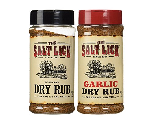 Product Cover The Salt Lick Authentic Texas BBQ Dry Rub Combo (Original + Garlic) 12 Oz | Pack of 2