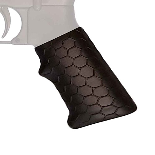 Product Cover Covert Clutch | Universal Tactical Handgun Grip Sleeve with Hex Pattern (Tactical Matte Black)