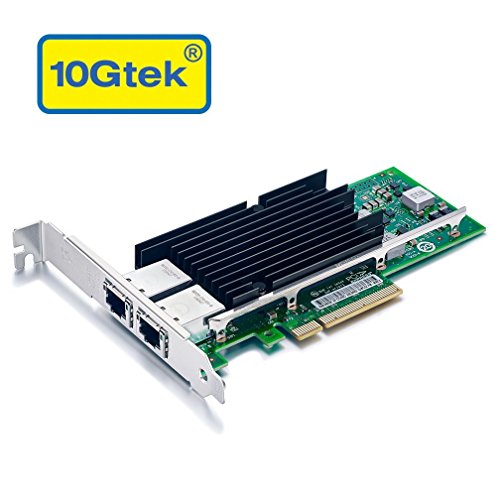 Product Cover 10Gb PCI-E NIC Network Card, Dual Copper RJ45 Port, PCI Express Ethernet LAN Adapter Support Windows Server/Windows/Linux/ESX, X540-10G-2T-X8