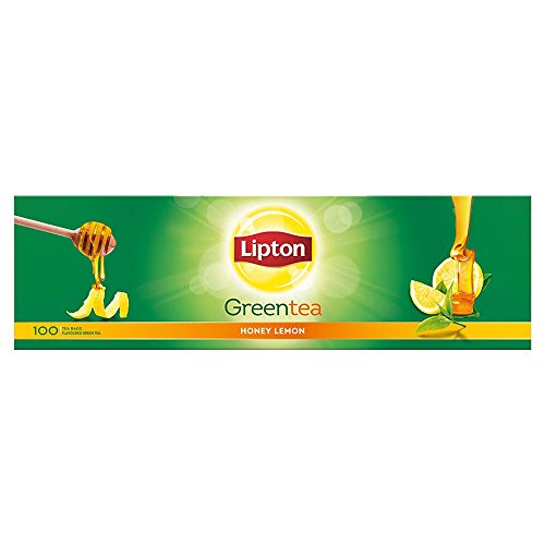 Product Cover Lipton Honey Lemon Green Tea Bags, 100 Pieces