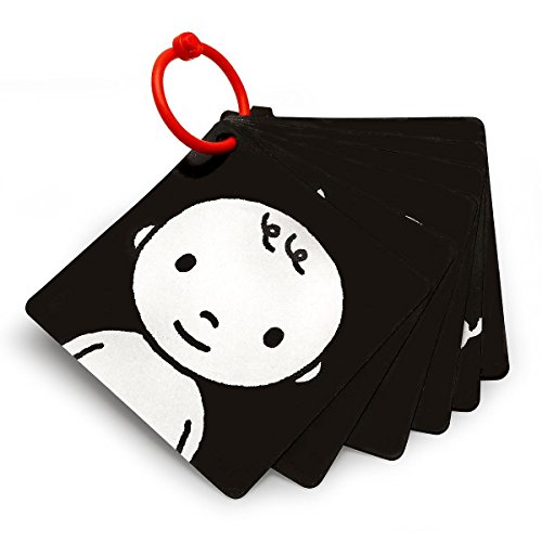Product Cover Black, White & Red Infant-Stim Clip Along High Contrast Flash Cards for Baby
