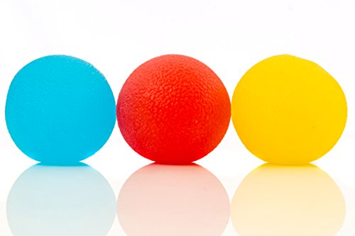 Product Cover IMPRESA Stress Relief Balls (3-Pack) - Tear-Resistant, Non-Toxic, BPA/Phthalate/Latex-Free (Colors as Shown) - Perfect for Kids and Adults - Squishy Relief Toys for Anxiety, ADHD, Autism and More
