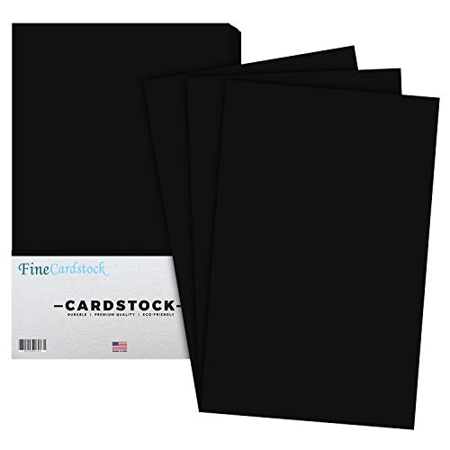 Product Cover Premium Color Card Stock Paper | 50 Per Pack | Superior Thick 65-lb Cardstock, Perfect for School Supplies, Holiday Crafting, Arts and Crafts | Acid & Lignin Free | Eclipse Black | 11 x 17