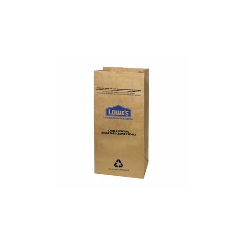 Product Cover Lowe's H&PC-75419 (25 Count) 30 Gallon Heavy Duty Brown Paper Lawn and Refuse Bags for Home, Original Version