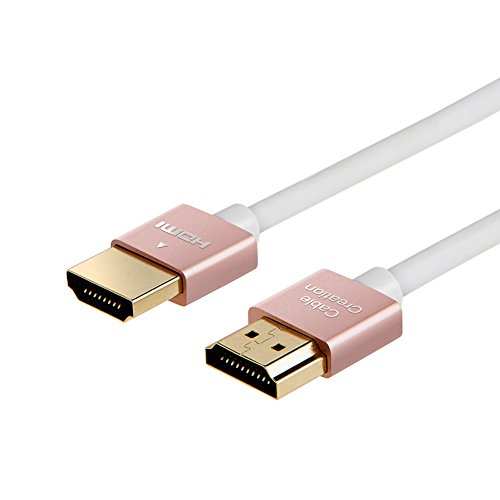 Product Cover Ultra Thin HDMI Cable Male to Male, CableCreation 10ft HDMI 2.0 High-Speed Slim Low Profile Cable, Support 3D, 4K@60Hz, Audio Return Channel(ARC), Latest Version for PS4, X-Box etc, Braided, 3M