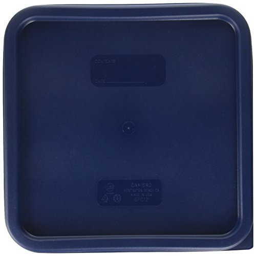 Product Cover Cambro SFC12453 Covers, Set of 2 (For 12, 18 & 22-Quart Containers, Midnight Blue, Polyethylene, NSF)