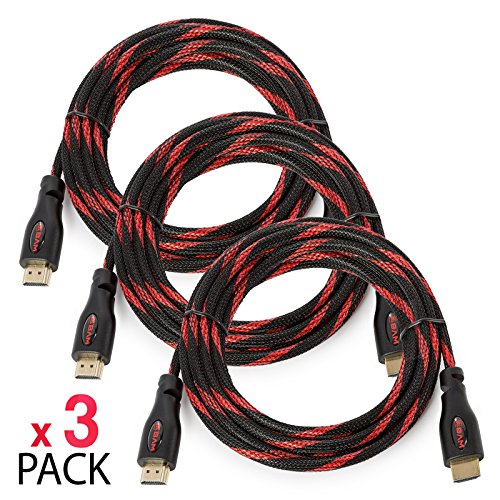 Product Cover BAM 3 Pack High Speed 4K HDMI Cables - 10' Long