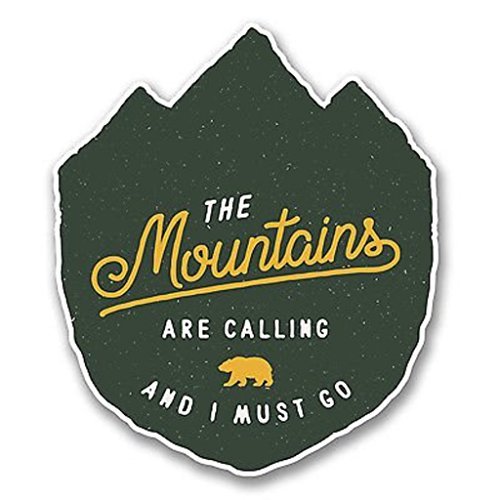 Product Cover NI3802-Pack The Mountains Are Calling Sticker/Decal | Premium Quality Vinyl Sticker | 4-Inches by 3.5-Inches