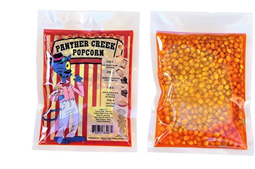 Product Cover Panther Creek Movie Theater Buttery Popcorn Kits.  25 Pre-Measured 1-Step 6 oz. Packs, Includes Gourmet Popcorn, Oil, Salt, and Extra Butter Flavor (8 oz Popper)