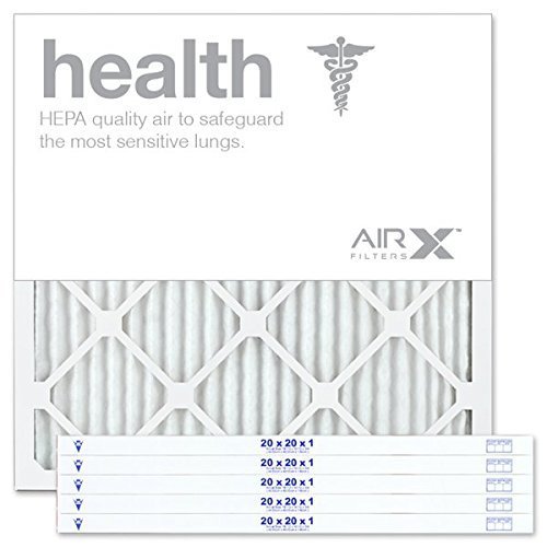 Product Cover AIRx HEALTH 20x20x1 MERV 13 Pleated Air Filter - Made in the USA - Box of 6