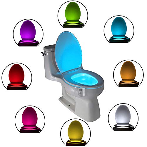 Product Cover The Original Toilet Night Light Tech Gadget. Fun Bathroom Motion Sensor LED Lighting. Weird Novelty Funny Birthday Gag Stocking Stuffer Gifts Ideas for Him Her Guys Men Boys Toddlers Mom Papa Brother