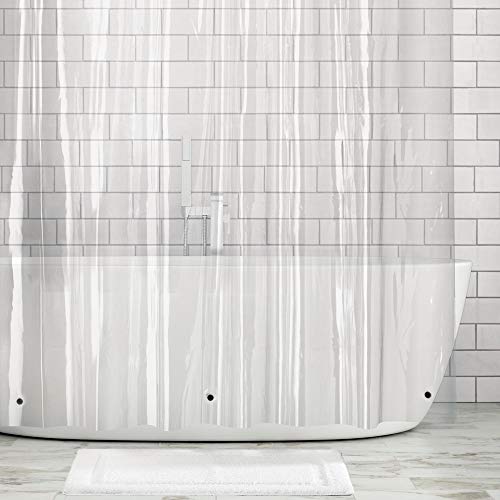 Product Cover mDesign Extra Wide Waterproof, Mold/Mildew Resistant, Heavy Duty Premium Quality 10-Guage Vinyl Shower Curtain Liner for Shower and Bathtub - 108