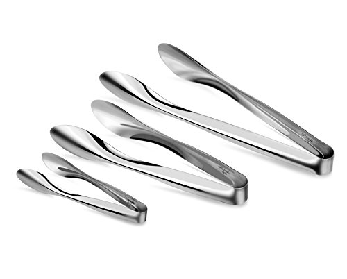 Product Cover Artaste 43167 Rain 18/10 Stainless Steel Utility Tongs, Set of 3, Silver