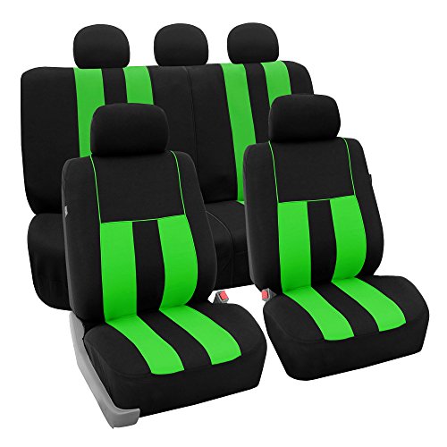 Product Cover FH Group FB036GREEN115 Seat Cover (Airbag Compatible and Split Bench Green)