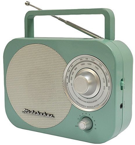 Product Cover Studebaker SB2000TS Teal/Silver Retro Classic Portable AM/FM Radio with Aux Input