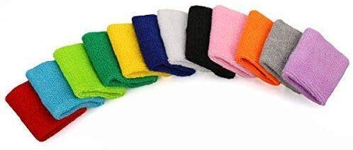 Product Cover RilexAwhile Bluesky Sports Cotton Wrist Sweatbands (12 Pairs)
