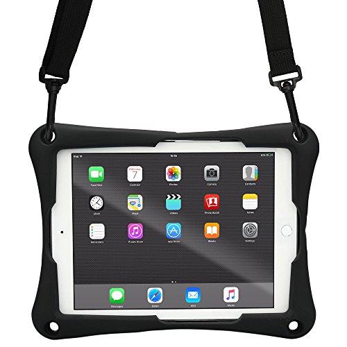 Product Cover Cooper Trooper 2K Rugged Case for 10-10.4'' Tablet | Tough Bumper Protective Drop Shock Proof Kids Holder Carrying Cover Bag, Stand, Hand Strap (Black)