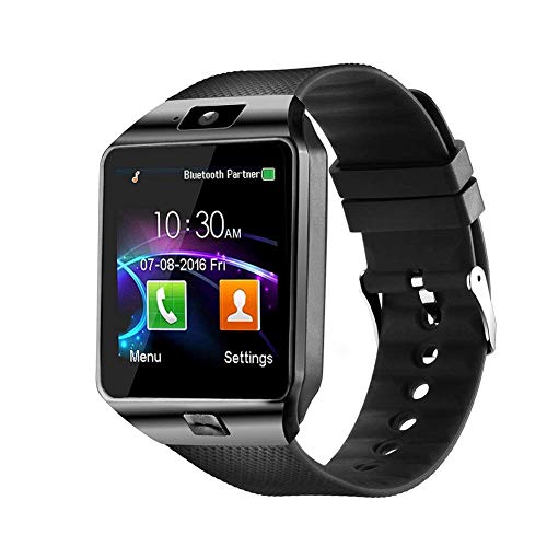 Product Cover Padgene DZ09 Bluetooth Smartwatch,Touchscreen Wrist Smart Phone Watch Sports Fitness Tracker with SIM SD Card Slot Camera Pedometer Compatible with iPhone iOS Android for Kids Men Women