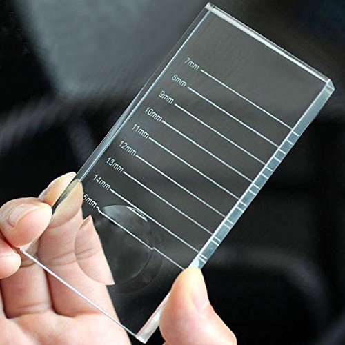 Product Cover G2PLUS 2-In-1 Crystal Glass False Lashes Adhesive Glue Pallet Holder for Eyelash Extensions, 4'' x 2'' x 0.4''