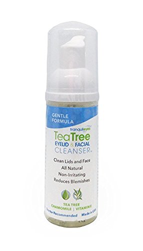 Product Cover Gentle Formula Tea Tree Eyelid and Facial Cleanser (50 mililiters) Helps Reduce Dry Eye and Blepharitis Symptoms Caused by Demodex