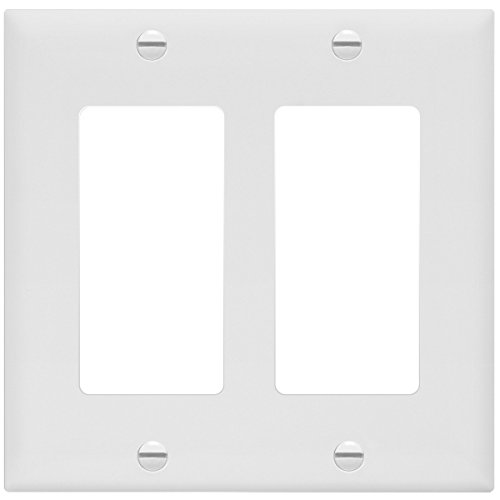 Product Cover ENERLITES Decorator Light Switch or Receptacle Outlet Wall Plate, Size 2-Gang 4.50