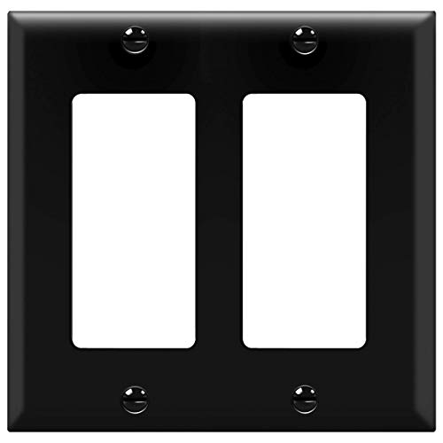 Product Cover ENERLITES Decorator Light Switch or Receptacle Outlet Wall Plate, Size 2-Gang 4.50