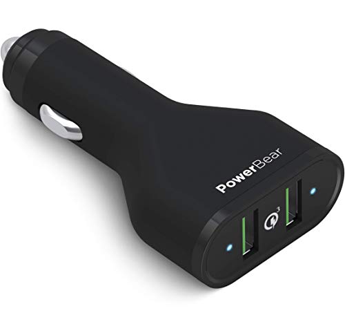 Product Cover PowerBear Car Charger [45W] Dual Qualcomm Quick Charge 3.0 Ports for iPhone & Android