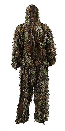 Product Cover Zicac Outdoor Camo Ghillie Suit 3D Leafy Camouflage Clothing Jungle Woodland Hunting