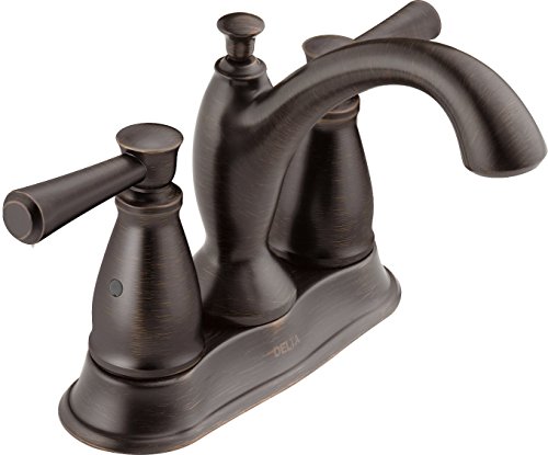 Product Cover Delta Faucet Linden 2-Handle Centerset Bathroom Faucet with Diamond Seal Technology and Metal Drain Assembly, Venetian Bronze 2593-RBMPU-DST