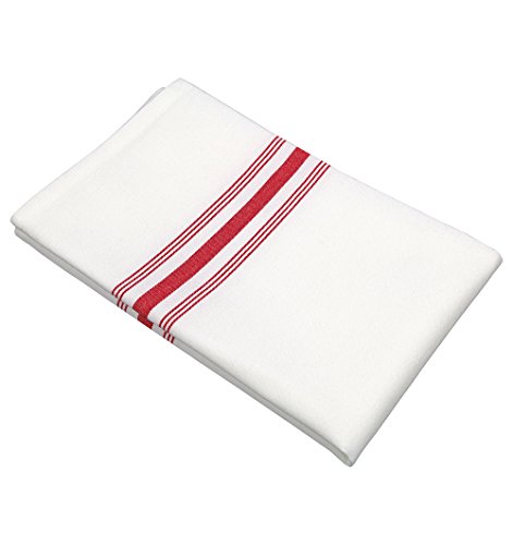 Product Cover RC ROYAL CREST by Sigmatex-Lanier Textiles Cloth Dinner Bistro Napkins Restaurant Quality 18 x 22 Inches 12 Pack (Red Stripes)