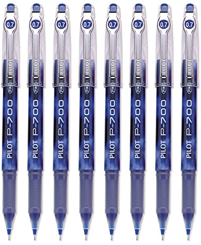 Product Cover Pilot P-700 Rollerball Stick Gel Pen, Blue Ink, Fine Point 8-PACK(38611)