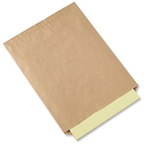 Product Cover A1BakerySupplies® Kraft Paper Bags Flat Merchandise Bags 100 Pack 8.5 in X 11 in -Plain Bags