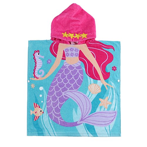 Product Cover Child 100% Cotton Hooded Towel 24 x 48 inches (Mermaid)