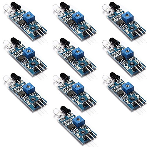 Product Cover OSOYOO 10PCS IR Infrared Obstacle Avoidance Sensor Module for Arduino Smart Car Robot