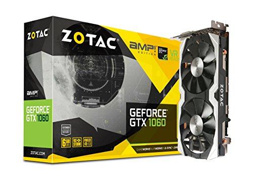 Product Cover ZOTAC GeForce  GTX 1060 AMP Edition, ZT-P10600B-10M, 6GB GDDR5 VR Ready Super Compact Gaming Graphics Card