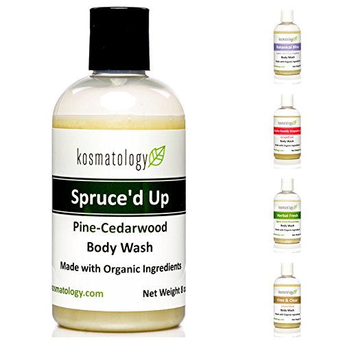 Product Cover Kosmatology Spruce'd Up (Pine-Cedarwood-Cinnamon) Organic Men's Body Wash, 8 fl oz