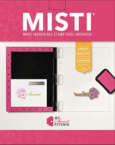 Product Cover Misti Stamp Tool Original Size Stamp Positioner; From the Makers of Creative Corners Positioners and Cut-Align Rulers; Includes Bar Magnet and Foam Pad; The Most Incredible Stamp Tool Invented