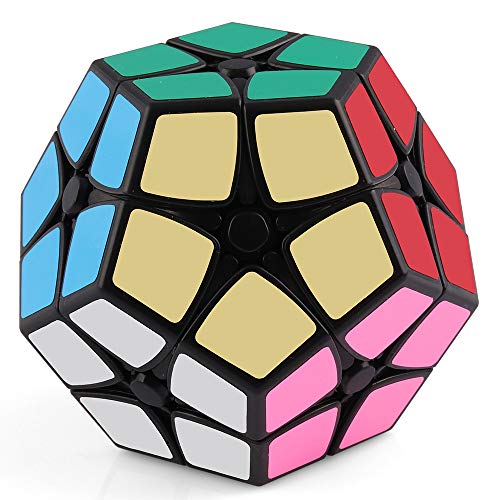 Product Cover D-FantiX Shengshou 2x2 Megaminx Speed Cube Kilominx Dodecahedron Puzzle Cubes Black