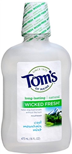 Product Cover Tom's of Maine Wicked Fresh! Mouthwash Cool Mountain Mint 16 oz (Pack of 5)
