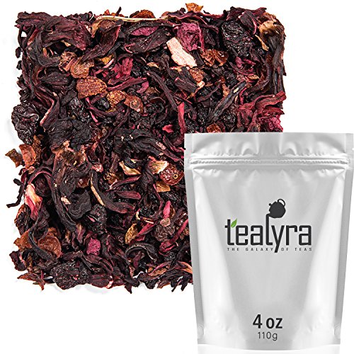 Product Cover Tealyra - Cherry Goddess - Fruity Herbal Loose Leaf Tea - Caffeine-Free - Vitamin Rich - Hot and Iced - All Natural - 110g (4-ounce)