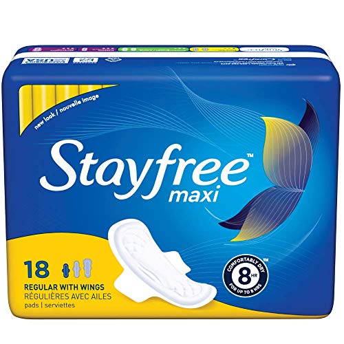Product Cover STAYFREE Maxi Pads Regular With Wings 18 Each (Pack of 6)